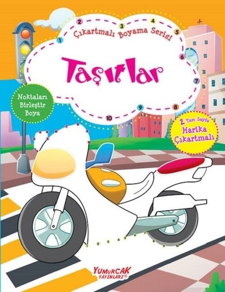 Taşıtlar-Çıkartmalı Boyama Serisi