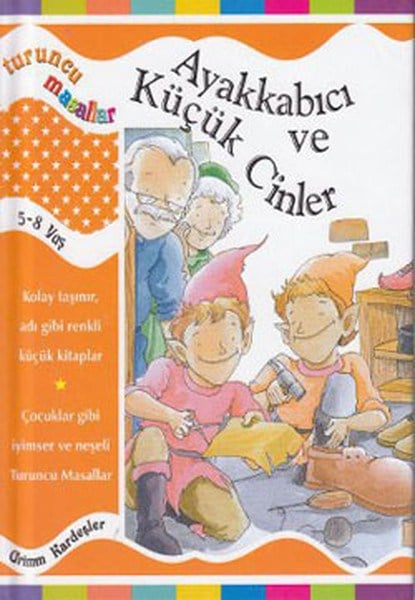 Turuncu Masallar Ayakkabıcı ve Küçük Cinler (Ciltli)