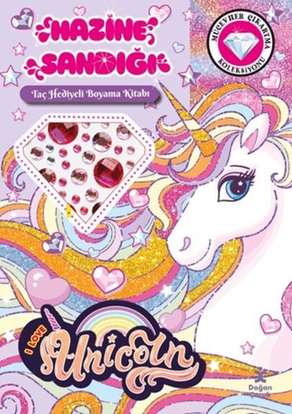 Unicorn - Hazine Sandığı (Taç Hediyeli Boyama Kitabı)