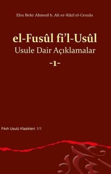 el Fusul fil Usul Usule Dair Açıklamalar 1