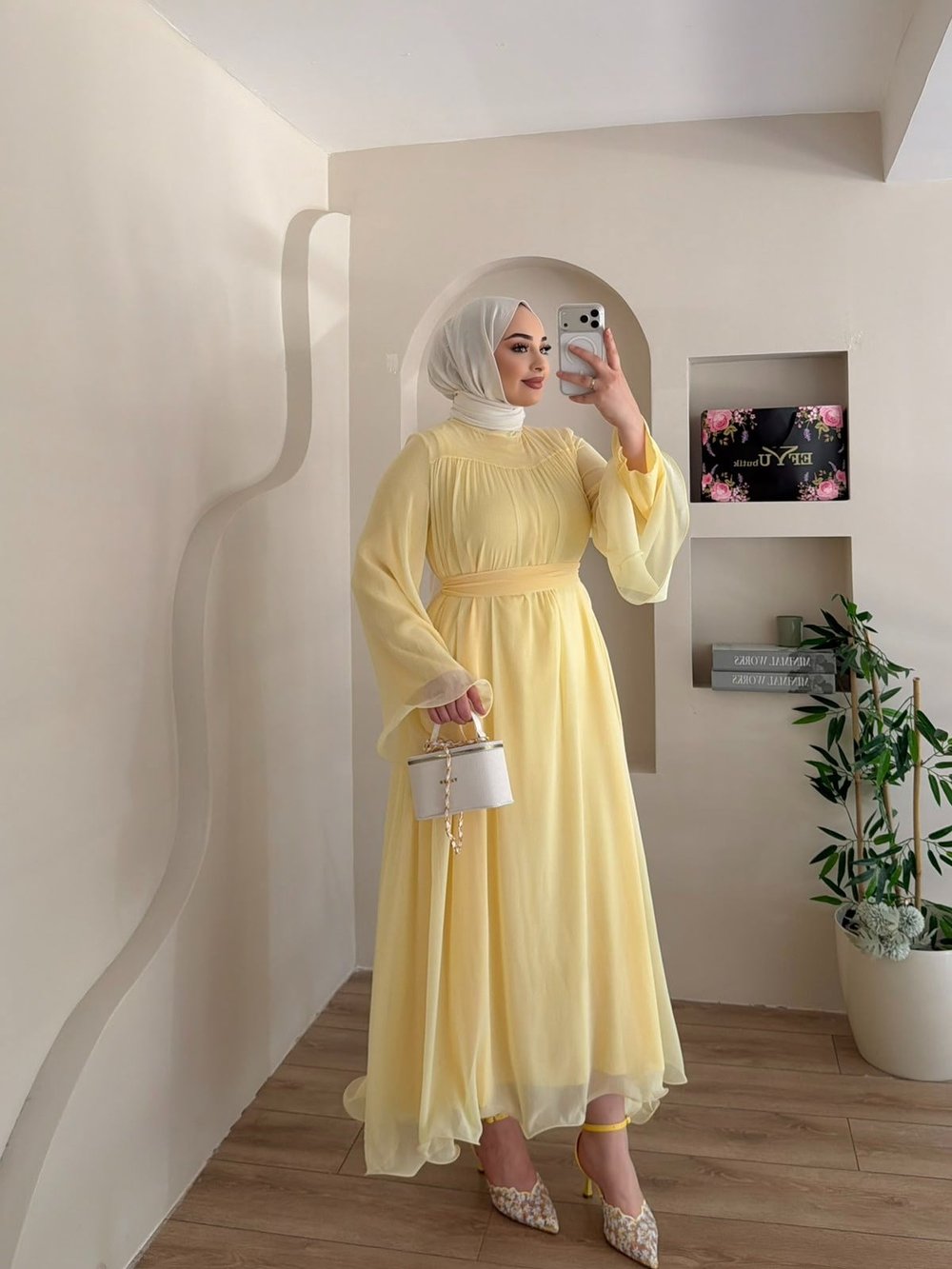 Arvella Dökümlü Elbise