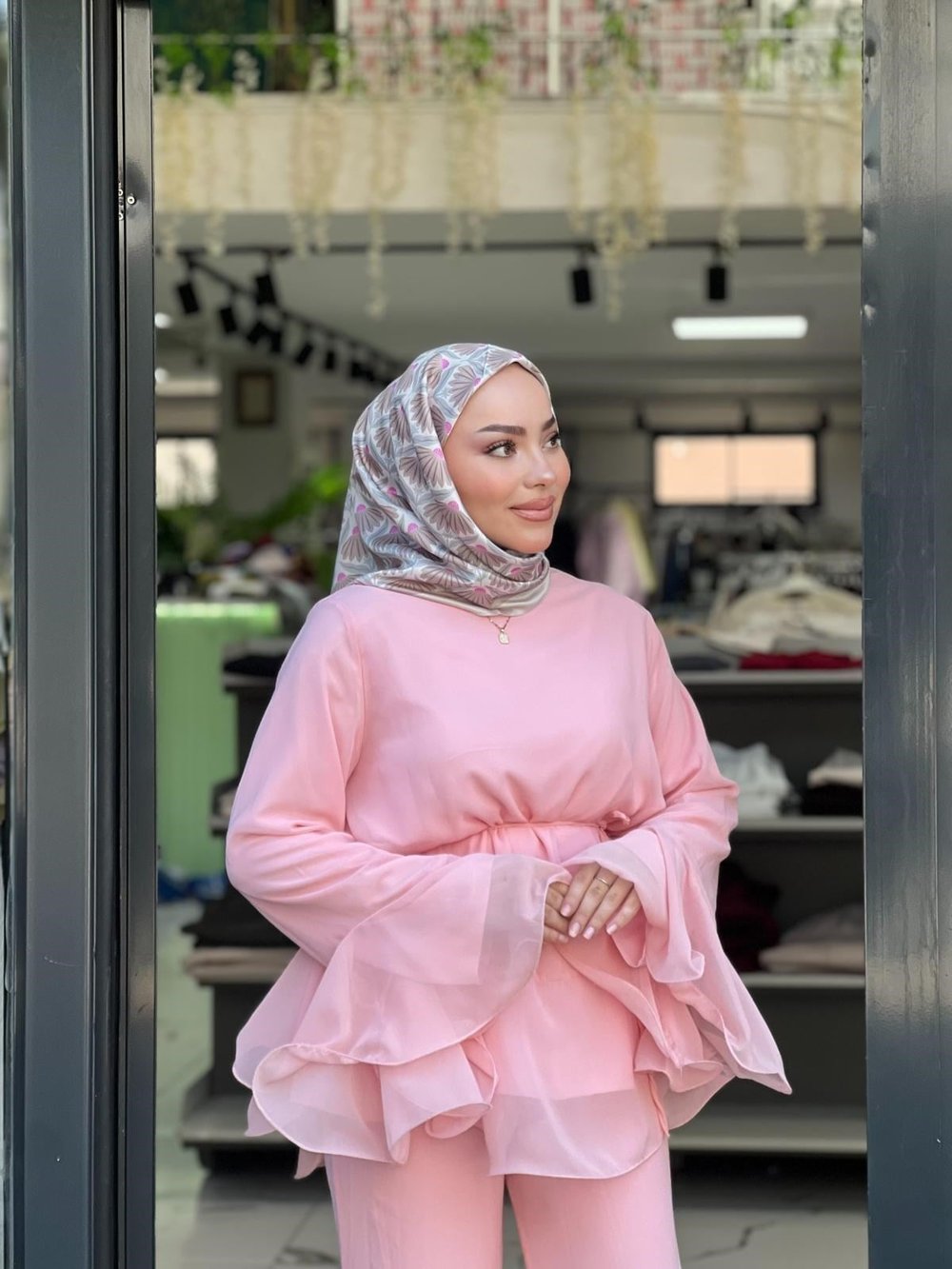 Boho Etnik Desenli Eşarp
