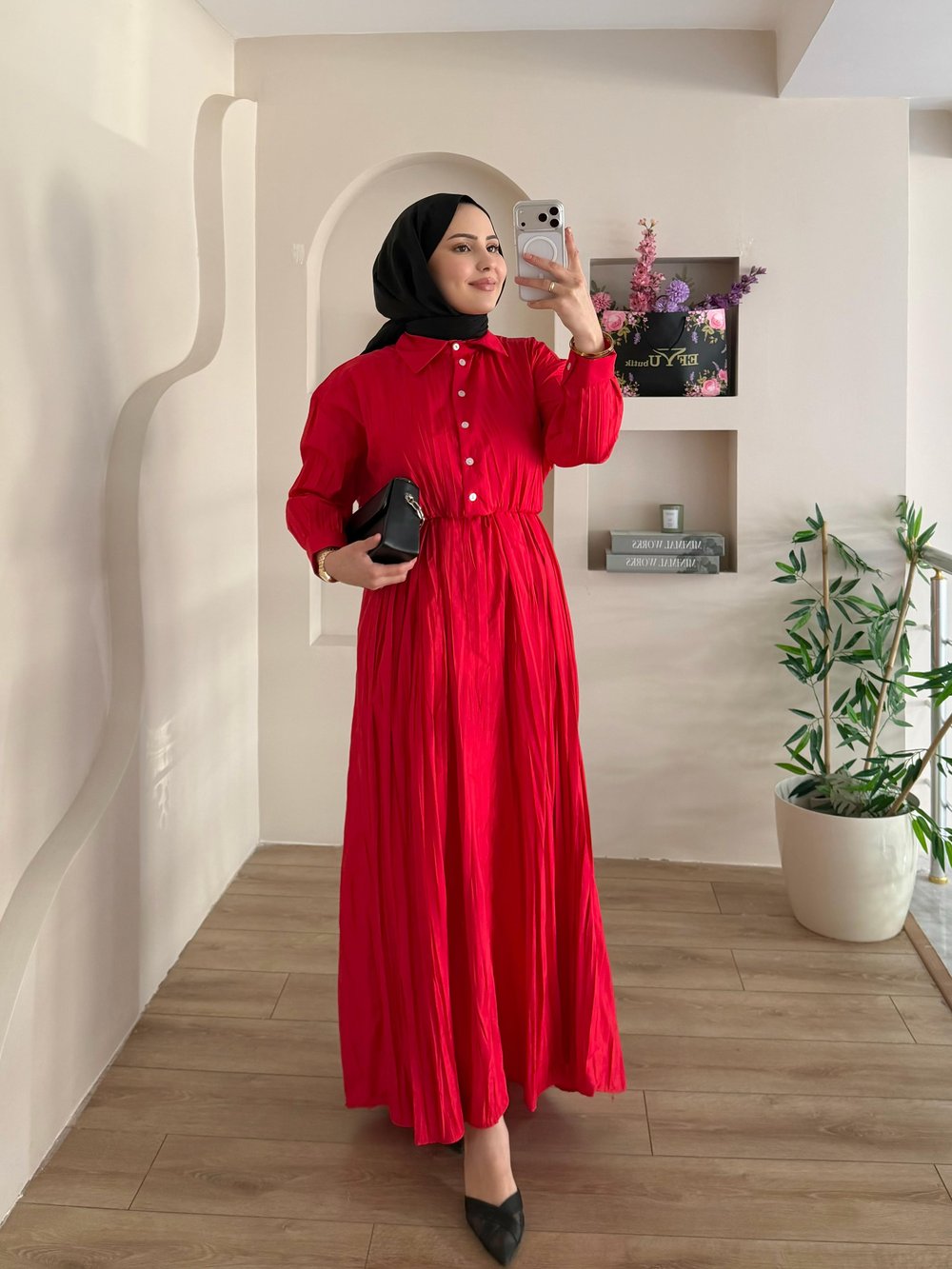 Camila Düğmeli Elbise