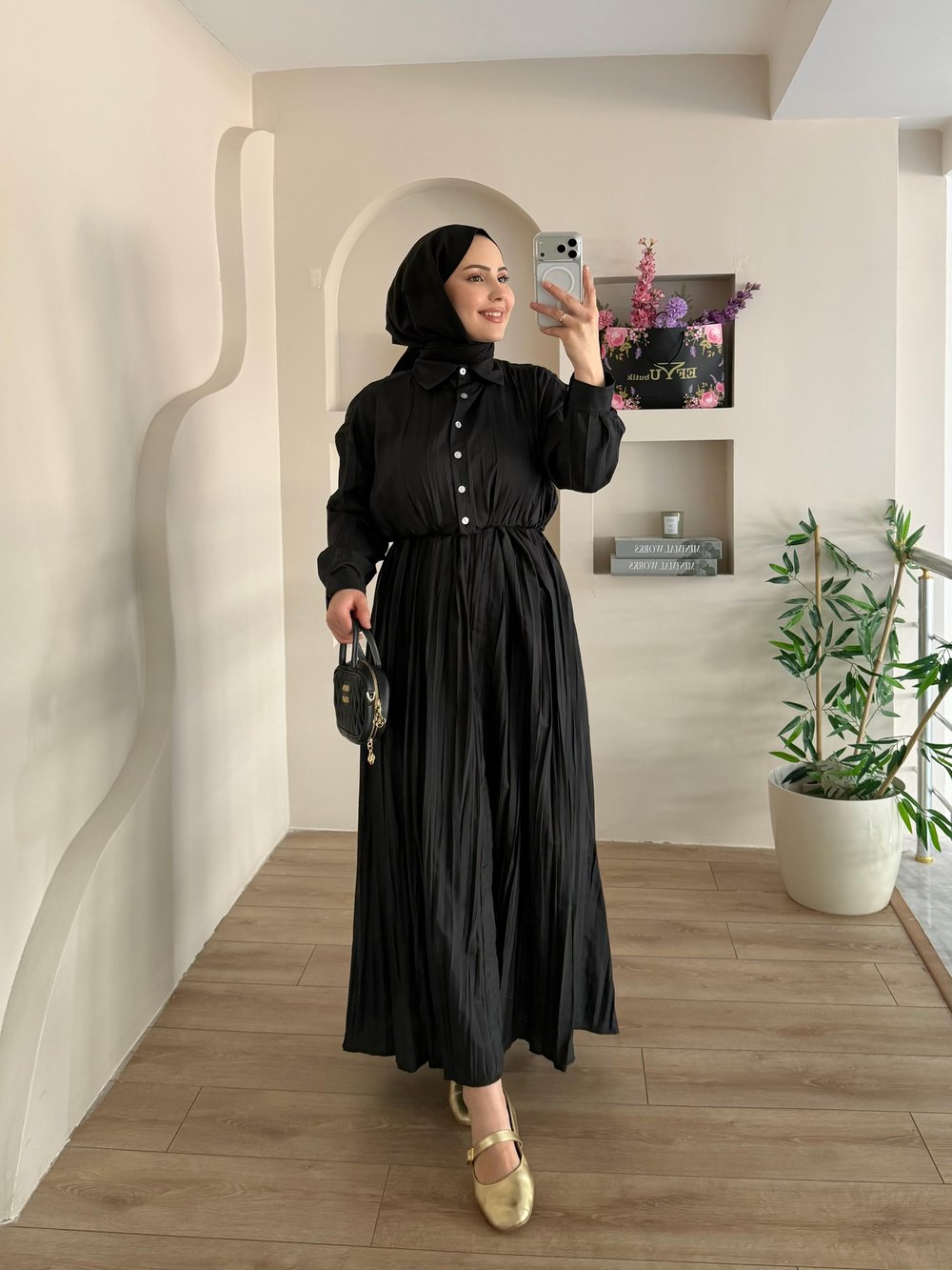 Camila Düğmeli Elbise