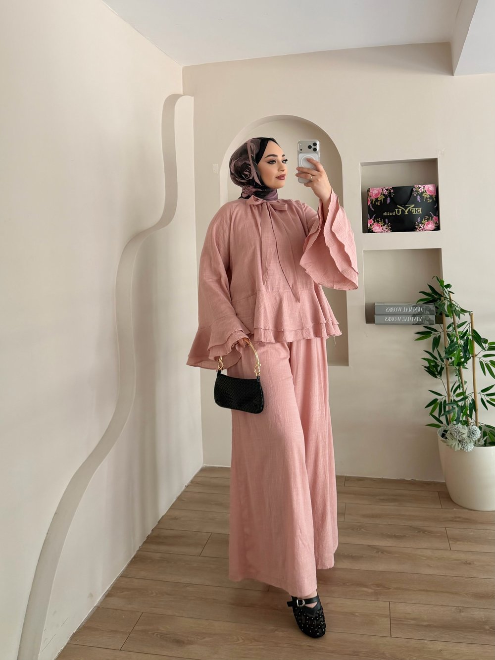 Choco Keten Pantalonlu Takım