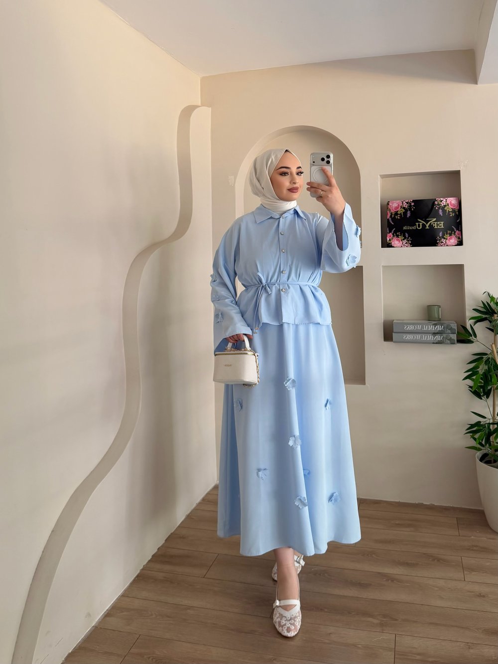 Feiza Çiçek Detaylı Takım