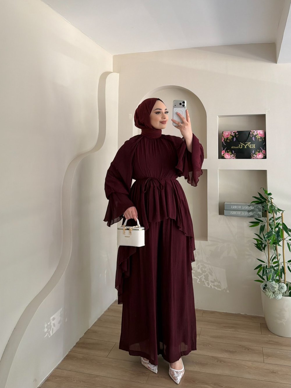 Fırfırlı Kol Detaylı Billie Takım