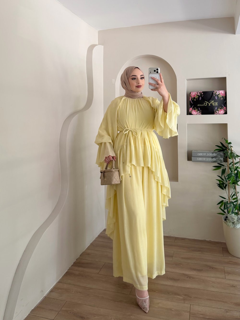 Fırfırlı Kol Detaylı Billie Takım