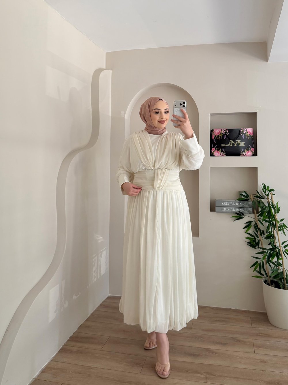 Hailey Taşlı Elbise 