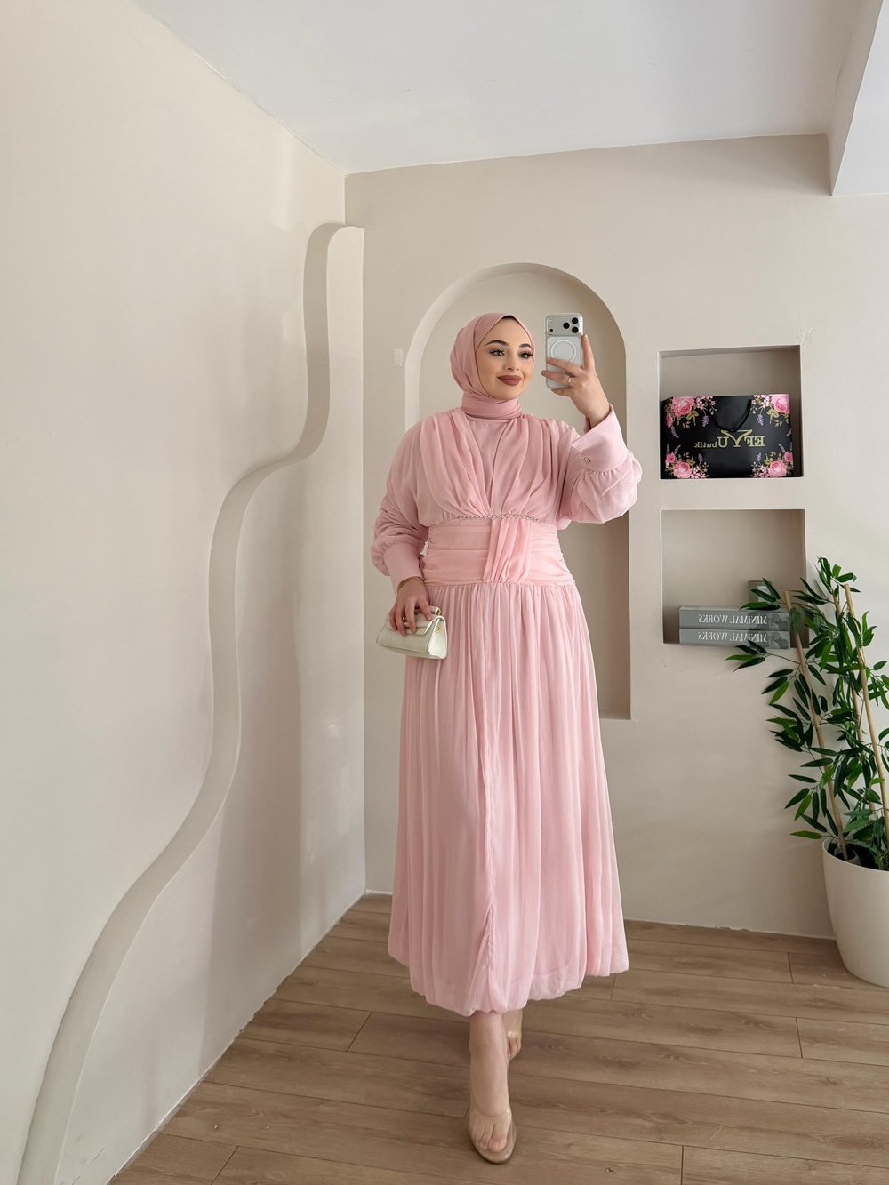 Hailey Taşlı Elbise 