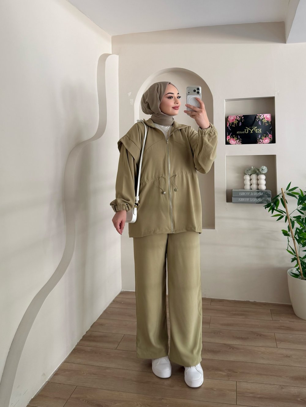 Hanna Fermuarlı İkili Takım