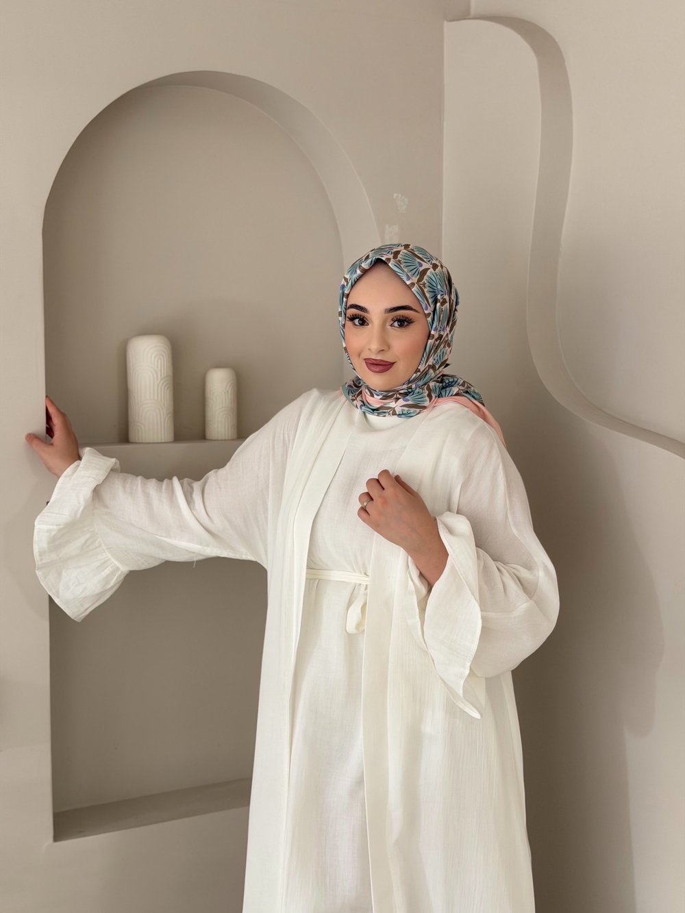 Hazan Desenli Eşarp
