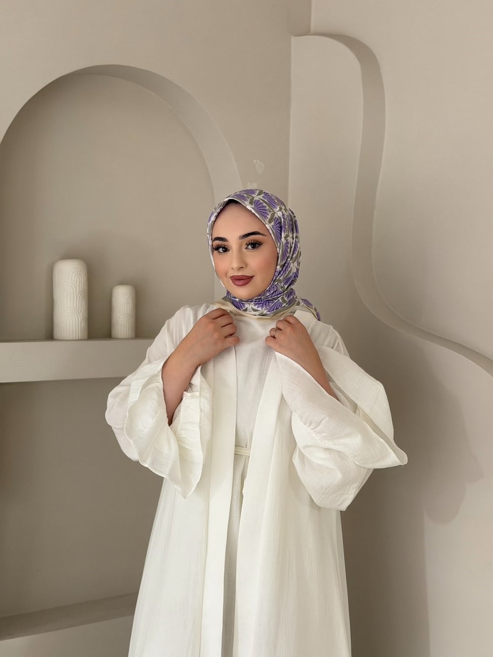 Hazan Desenli Eşarp