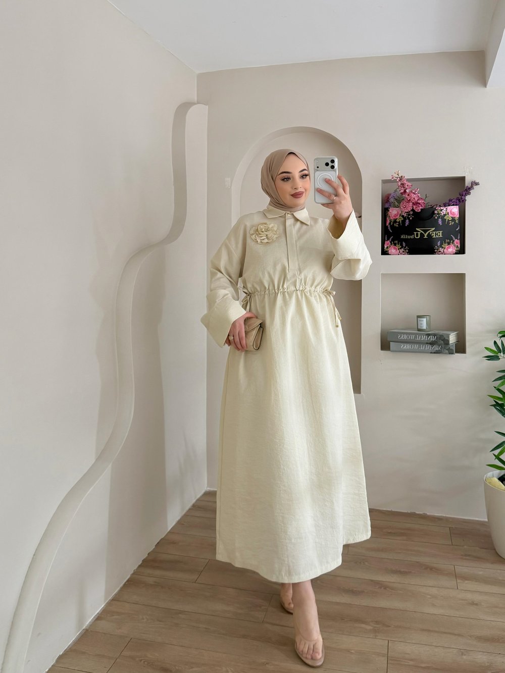 Joyce Belden Büzgülü Elbise