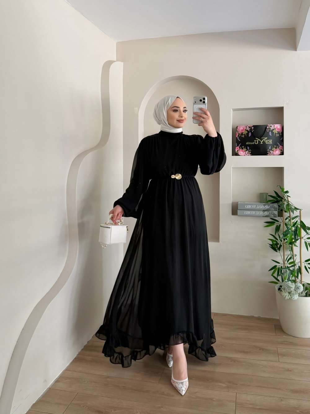 Lidya Şifon Elbise