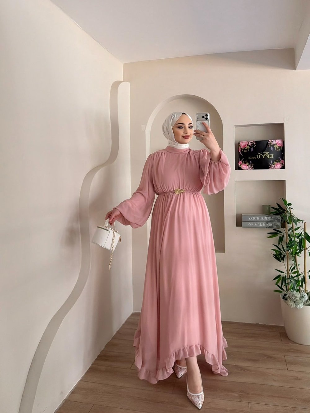 Lidya Şifon Elbise