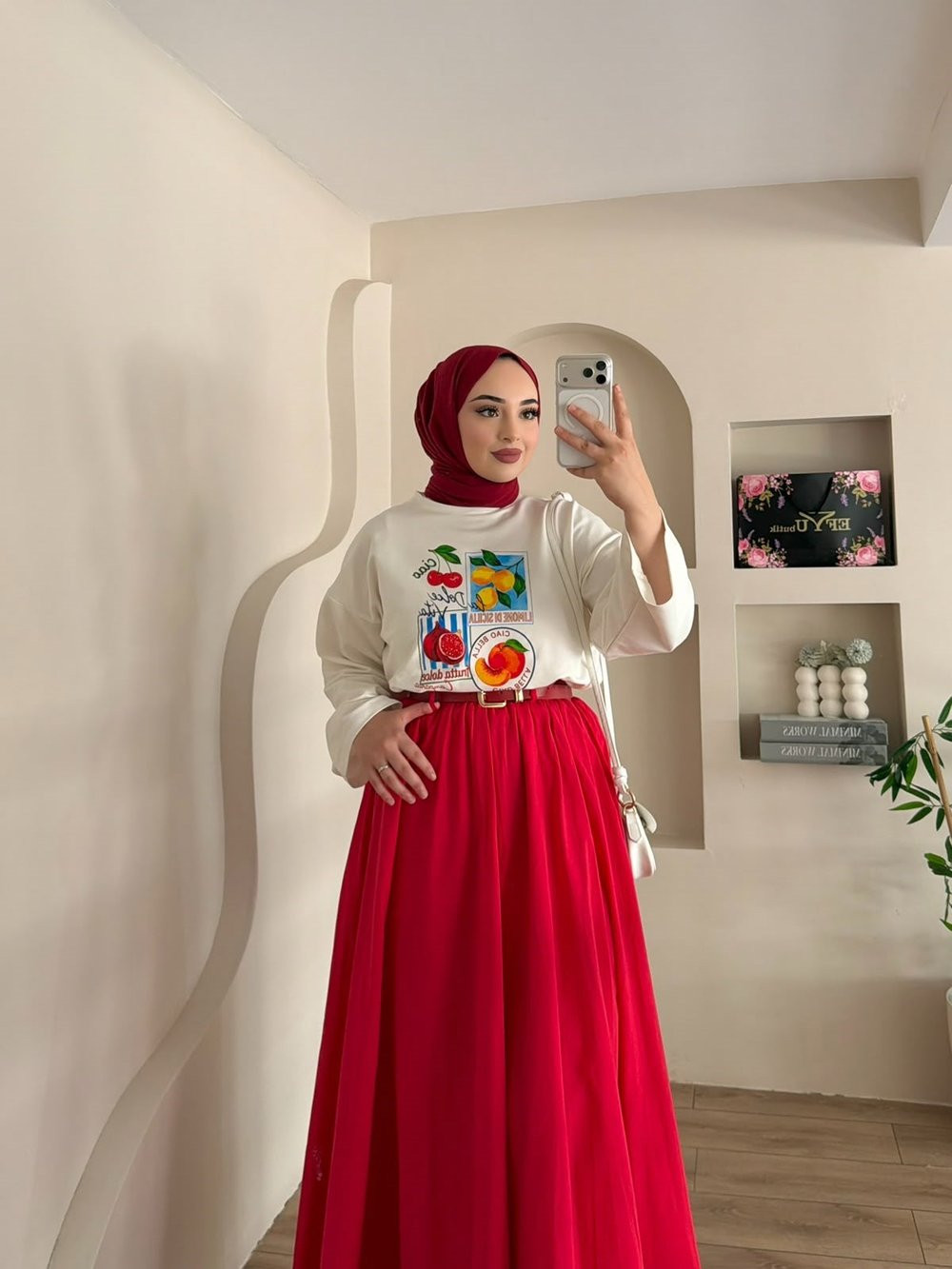 Limonedi Baskılı Oversize Bluz