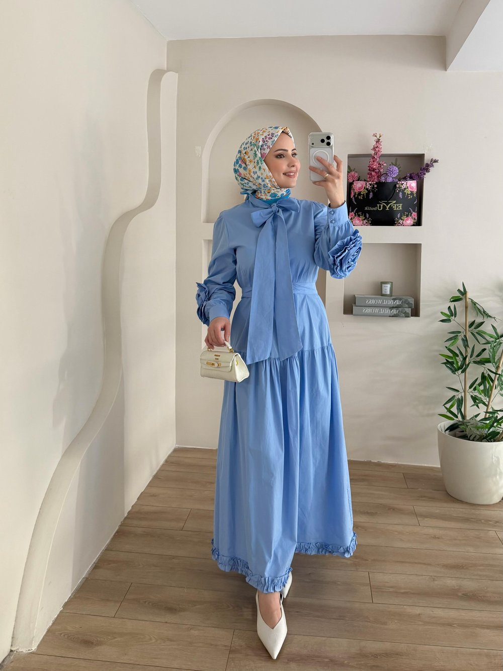 Lucy Yaka Bağlamalı Elbise