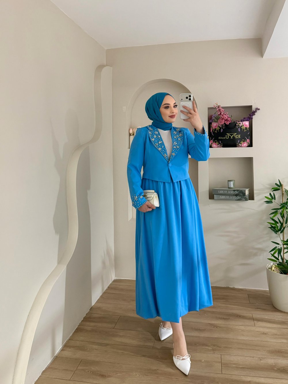 Mabel Taşlı Etekli Takım