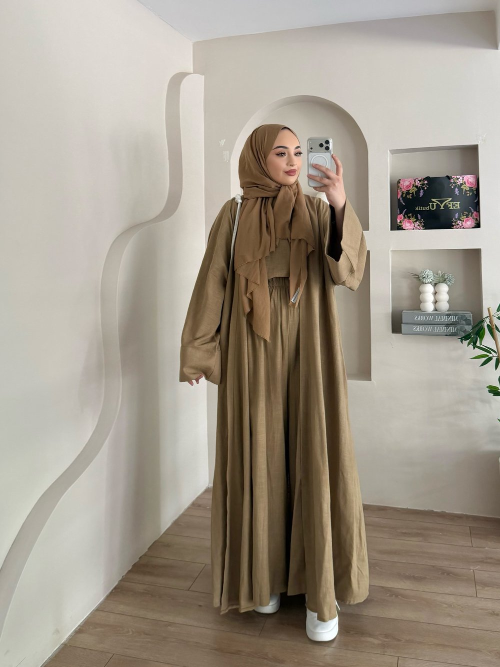 Mahra Üçlü Abaya Takım