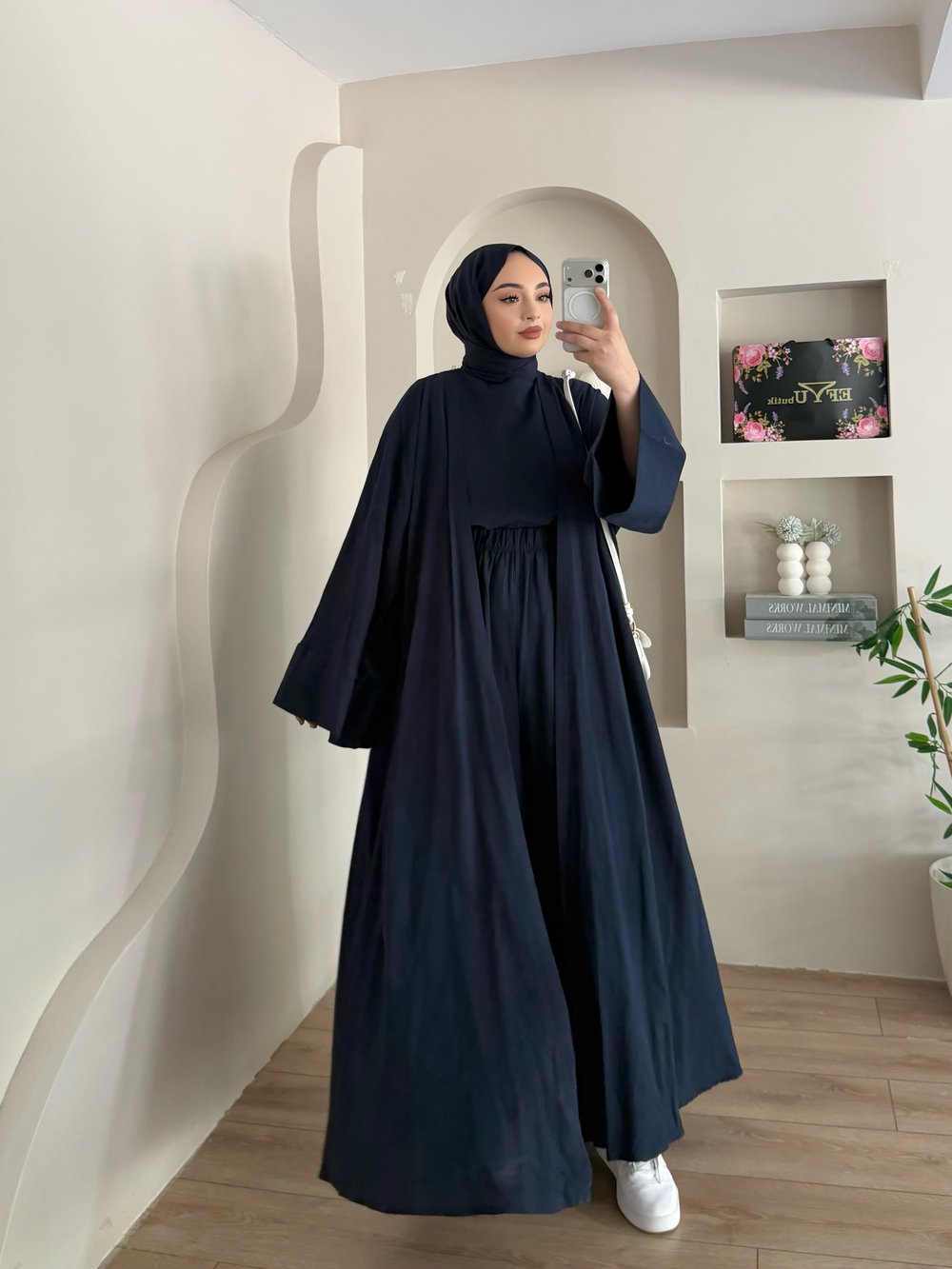 Mahra Üçlü Abaya Takım
