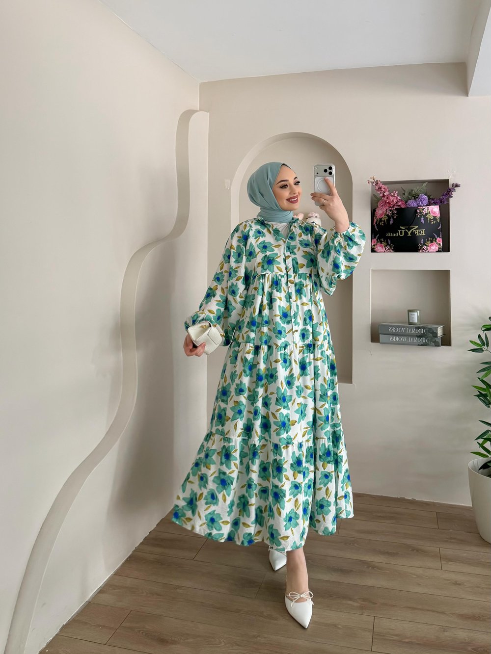 Martina Çiçekli Elbise