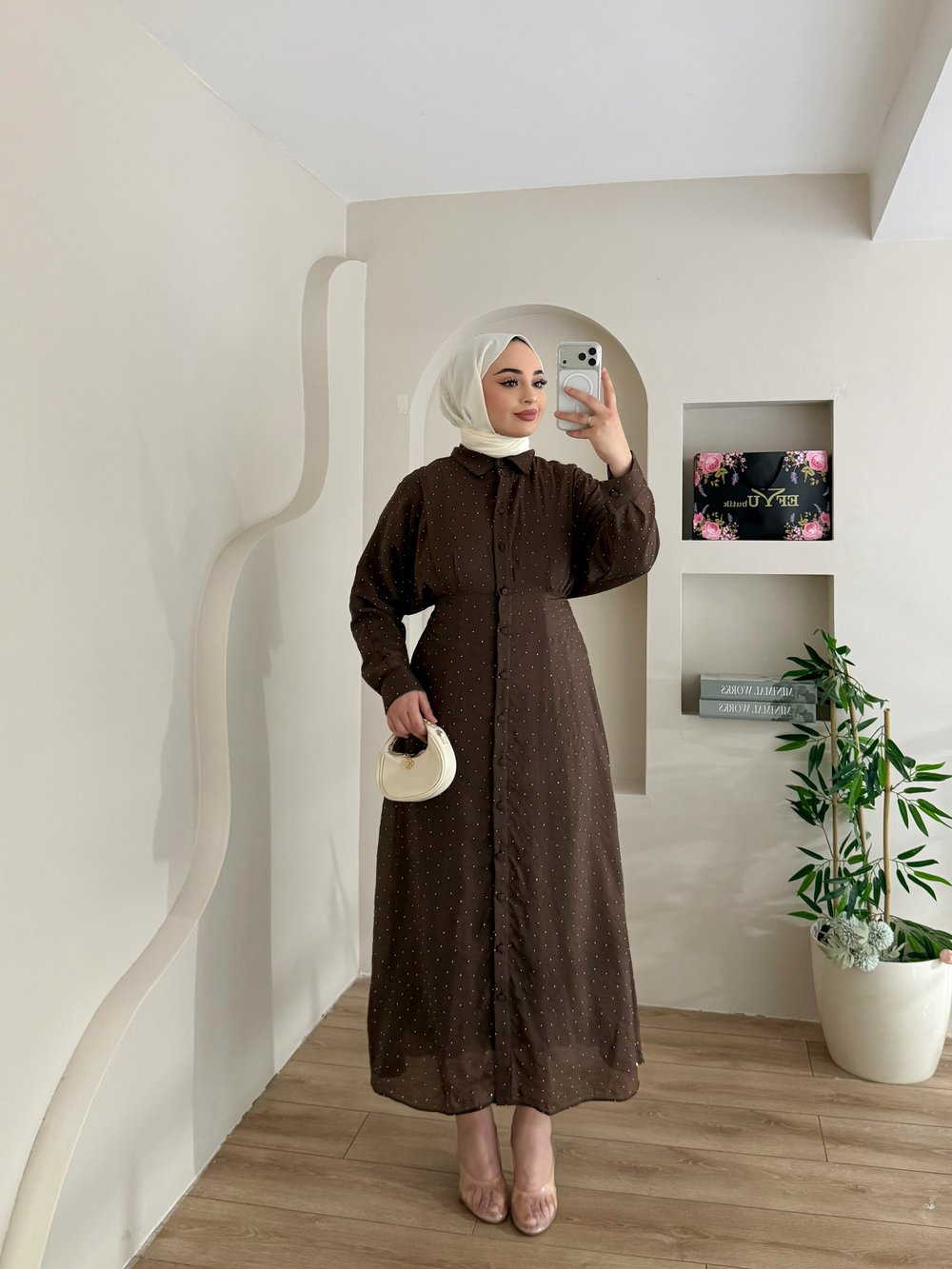 Monica Taşlı Elbise