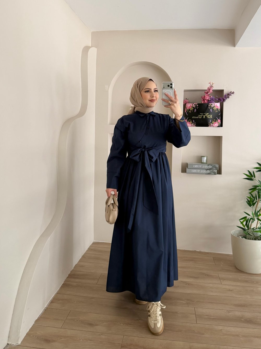 Pamela Yandan Bağlamalı Elbise