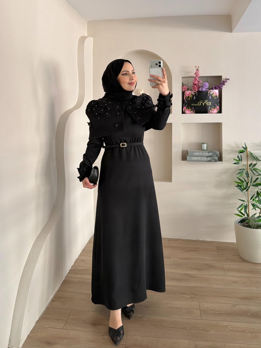Seyyar Yakalı Sorella Elbise (ÖN SİPARİŞ BAYRAMDAN SONRA ÇIKACAKTIR) 