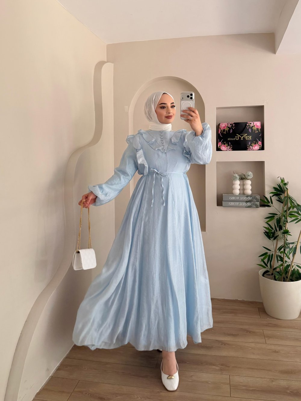 Zerda Fırfır Detay Elbise