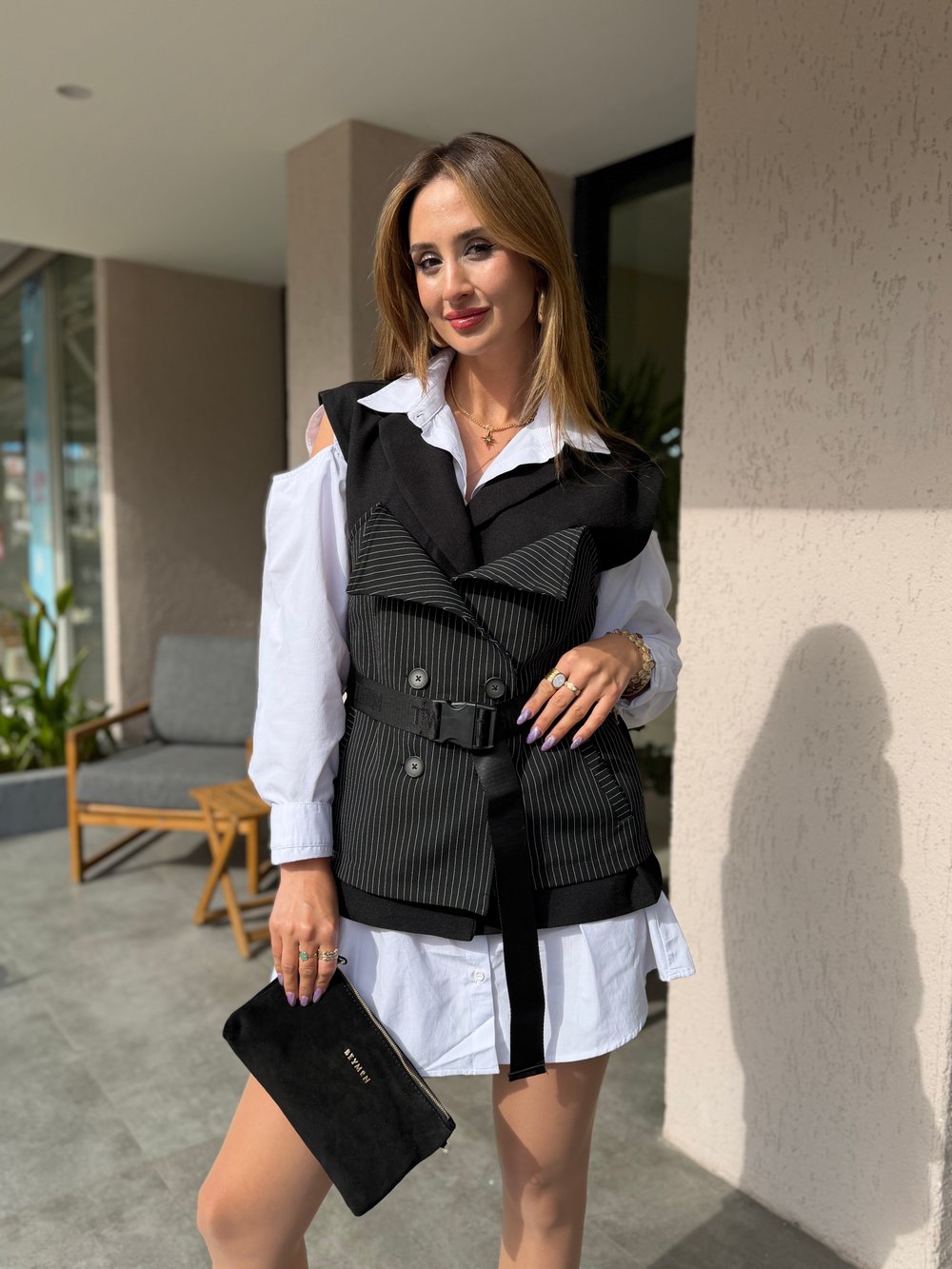 Diana Gömlek Elbise Siyah