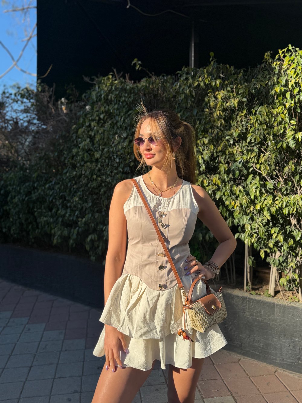 Diana Korseli Eteği Fırfırlı Elbise