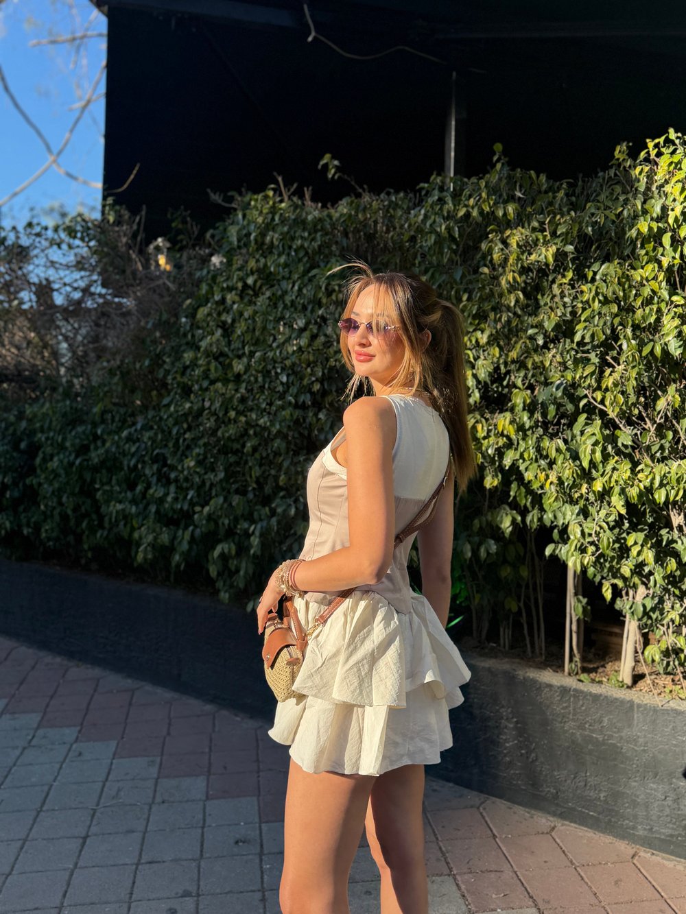 Diana Korseli Eteği Fırfırlı Elbise