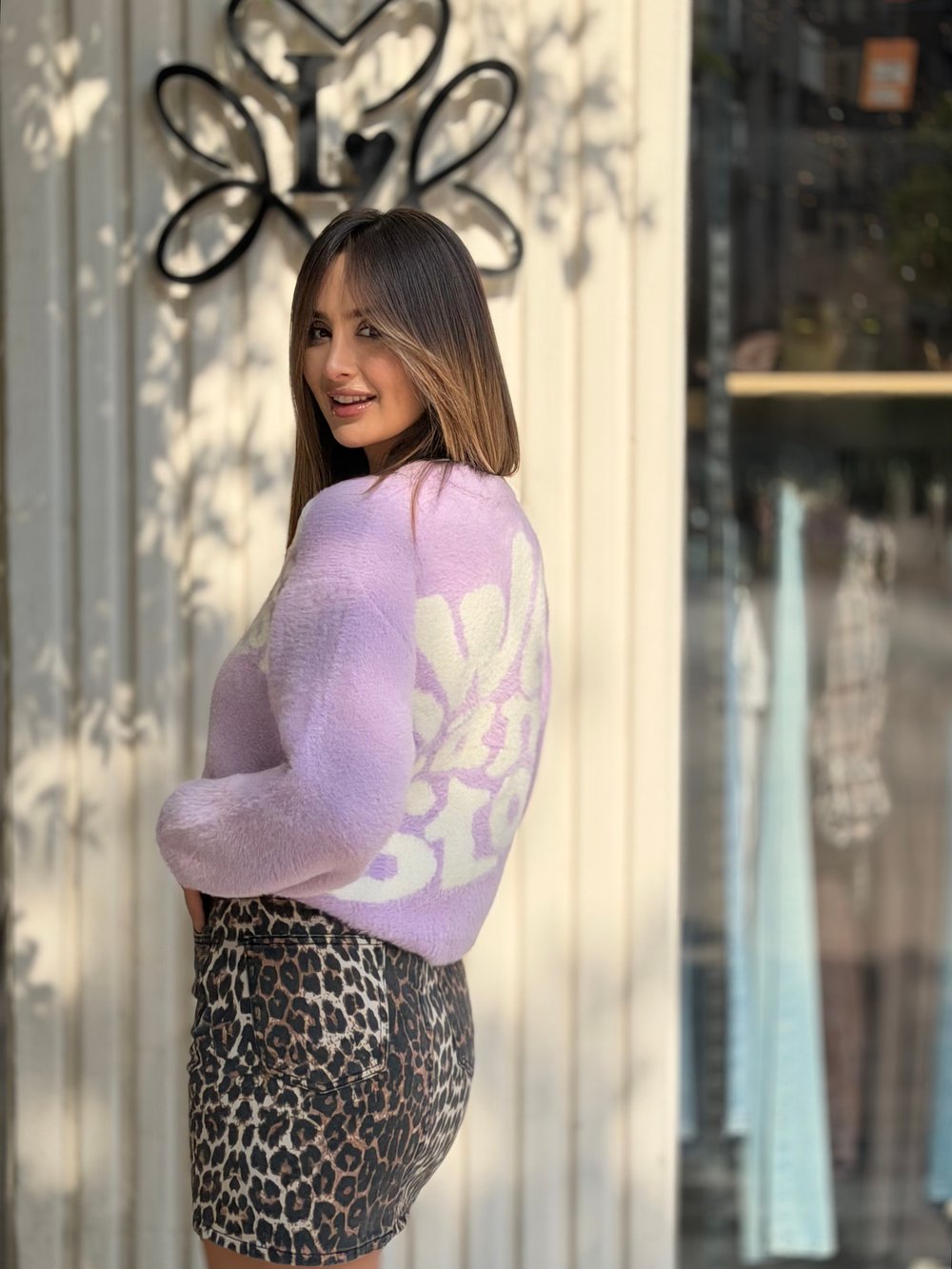 Eva Peluş Kazak Lila 