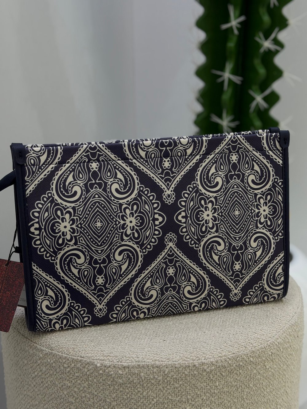 İthal Orj Marka Clutch Çanta Lacivert