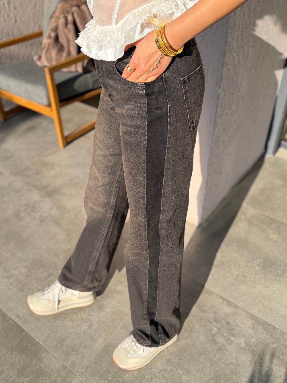 London kahve eskitme pantolon kahverengi