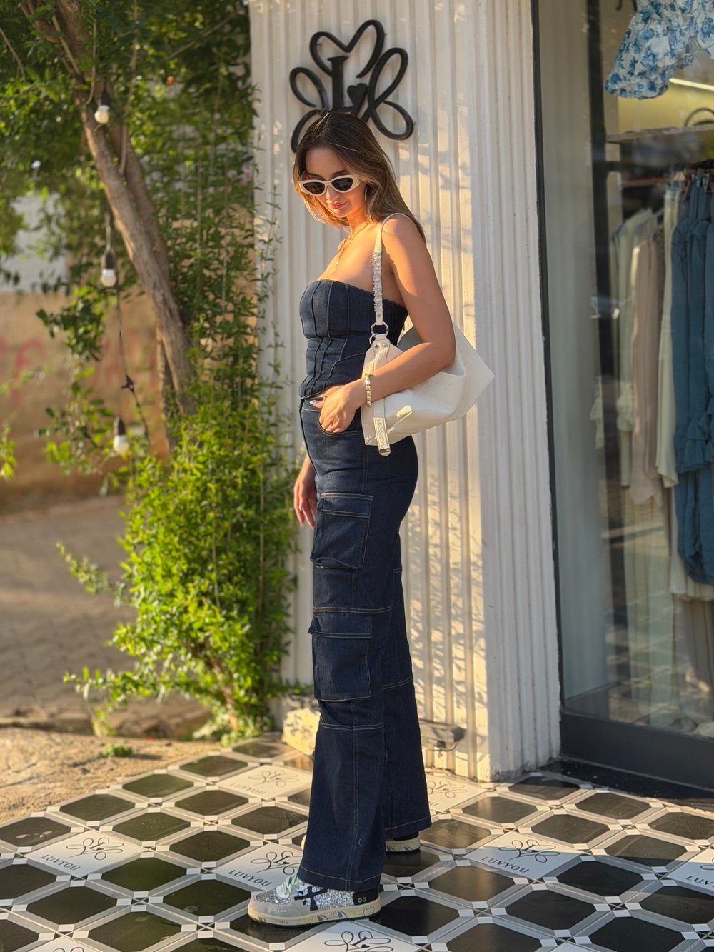 Leon Denim Takım Lacivert