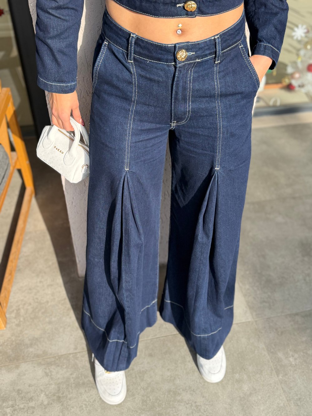 Robert Pileli Denim Pantolon Lacivert