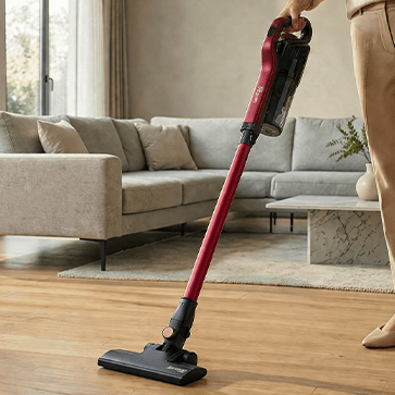 SLİM 3 in 1 DİKEY KABLOLU VAKUM SÜPÜRGESİ MELBOURNE RED