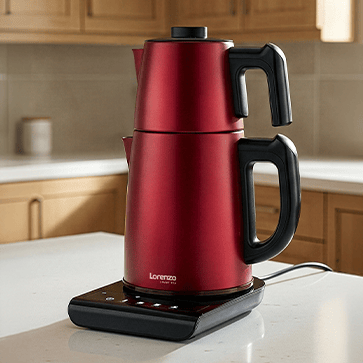 SMART TEA 5 in 1 KONUŞAN ÇAY MAKİNESİ KIRMIZI