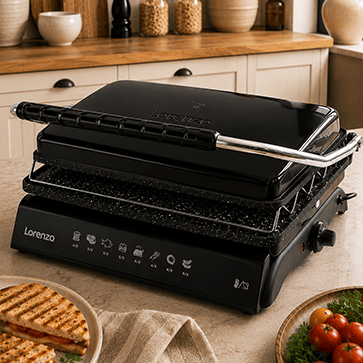 TOASTY PLUS TEFLON 6 DİLİM DÖKÜM TOST MAKİNESİ SİYAH