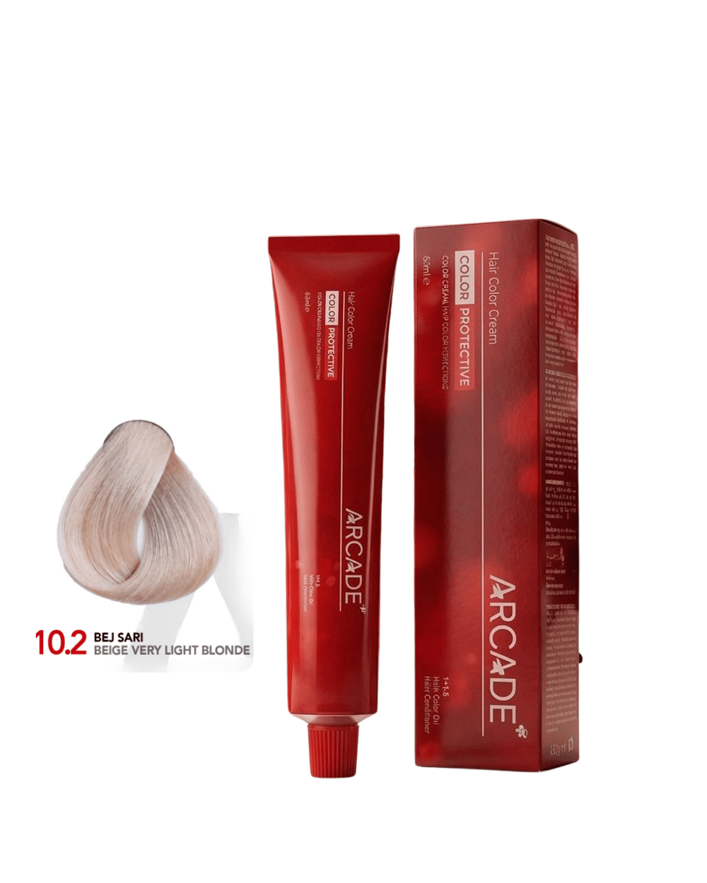 ARCADE BEJ SARI 10.2 KREM TÜP SAÇ BOYASI 60ML.