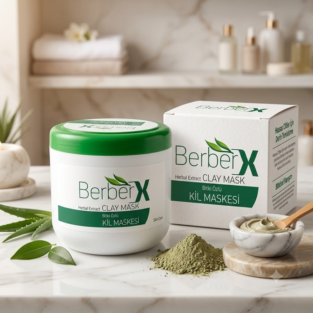 BERBERX YÜZ KİL MASKESİ 650ML.