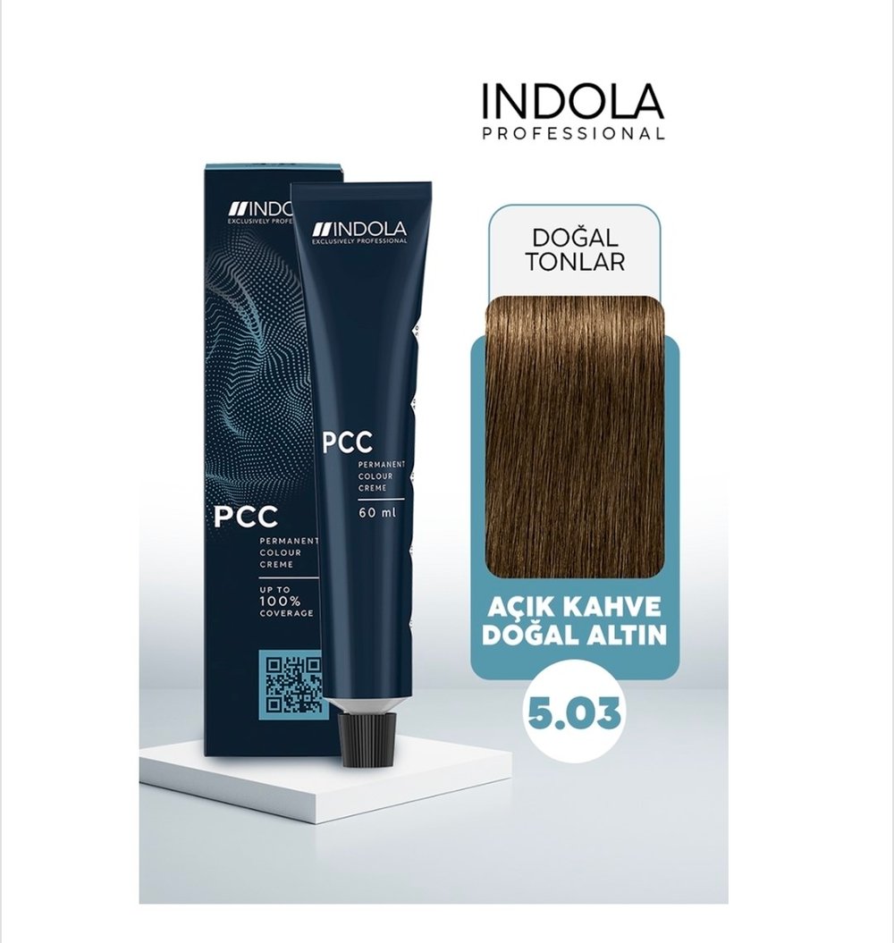 İNDOLA SAÇ BOYASI IND PCC 5.03  60 ML.