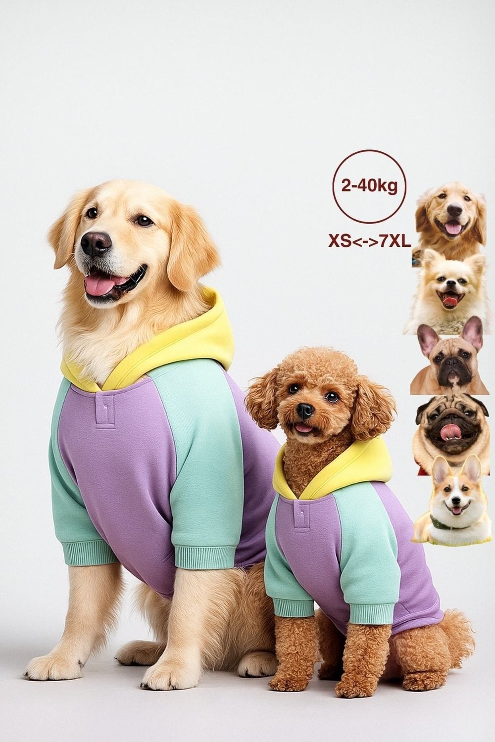 Köpek Kıyafeti, Köpek Sweatshirt, Positive Vibes