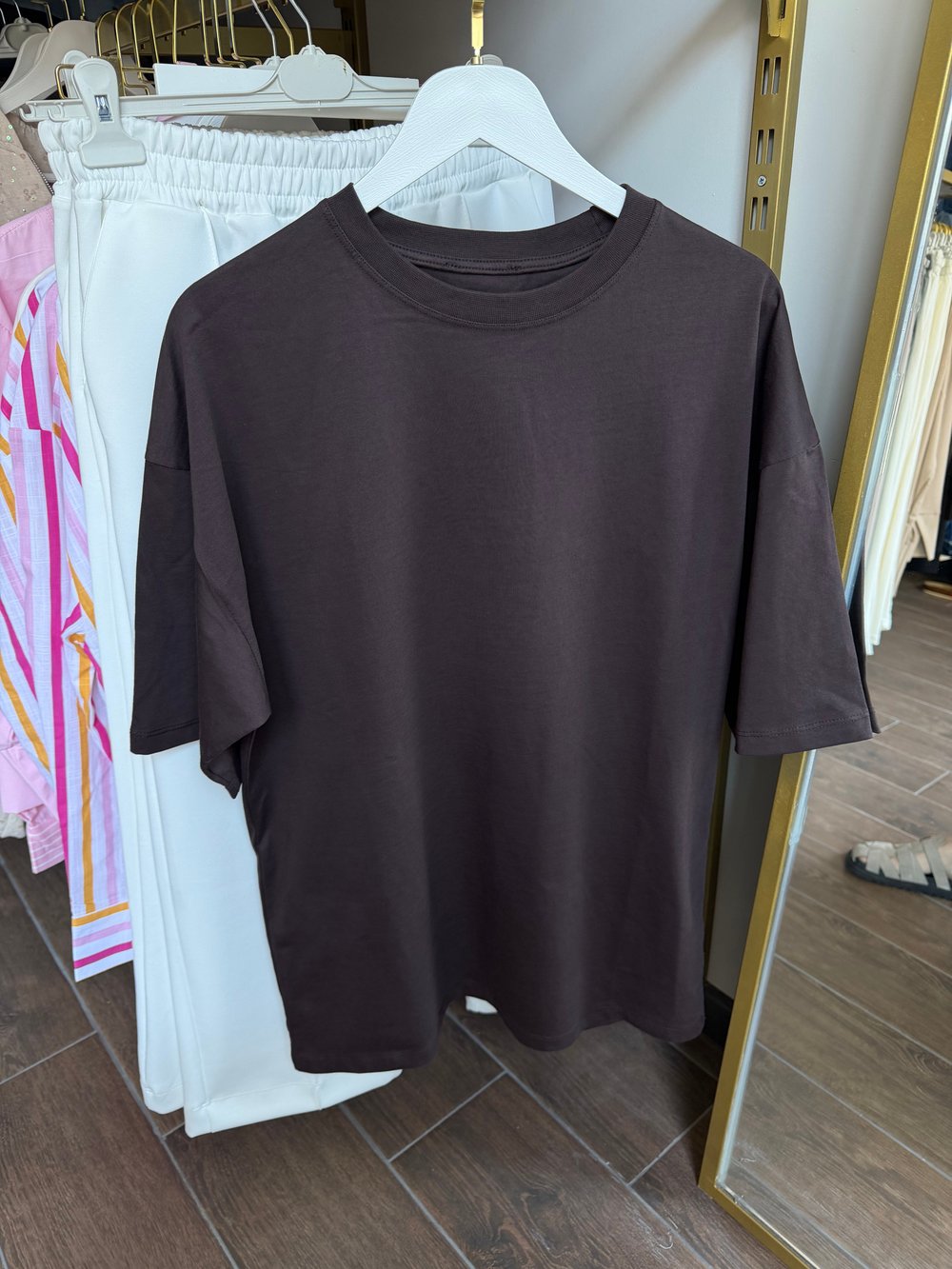 Basic T-shirt Kahverengi