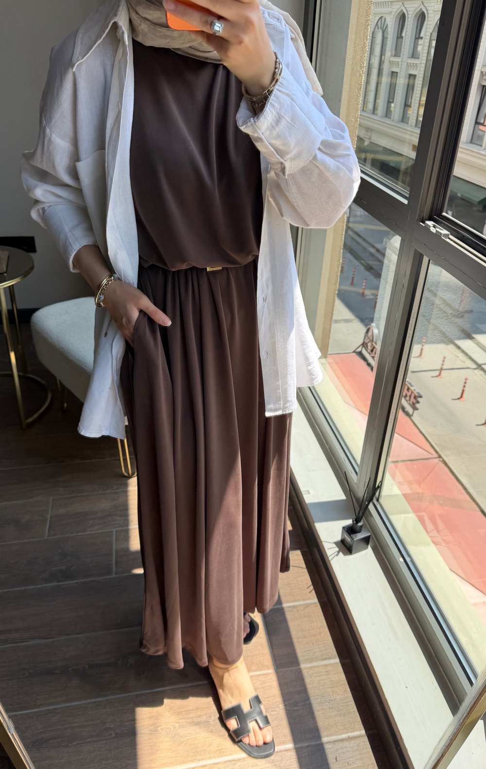 Oysh Elbise Kahverengi 135 cm