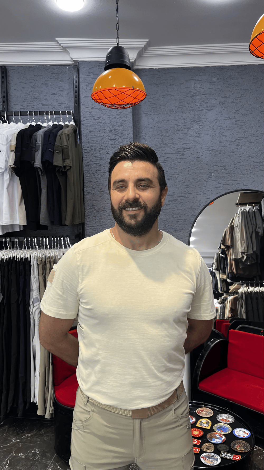 Açık Çöl Bisiklet Yaka T-Shirt