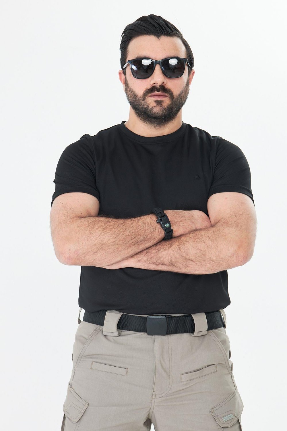 Dry Touch Kumaş Likralı T-shirt Siyah