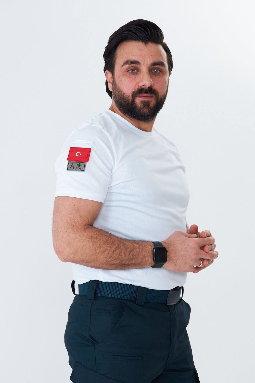 İSSİ 404 Patchli Dry Touch Tshirt Beyaz